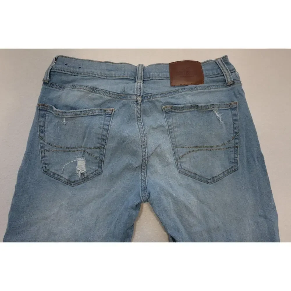 Hollister California Slim Straight Stretch Zip Fly Blue‎ Jeans Mens 31 x 32